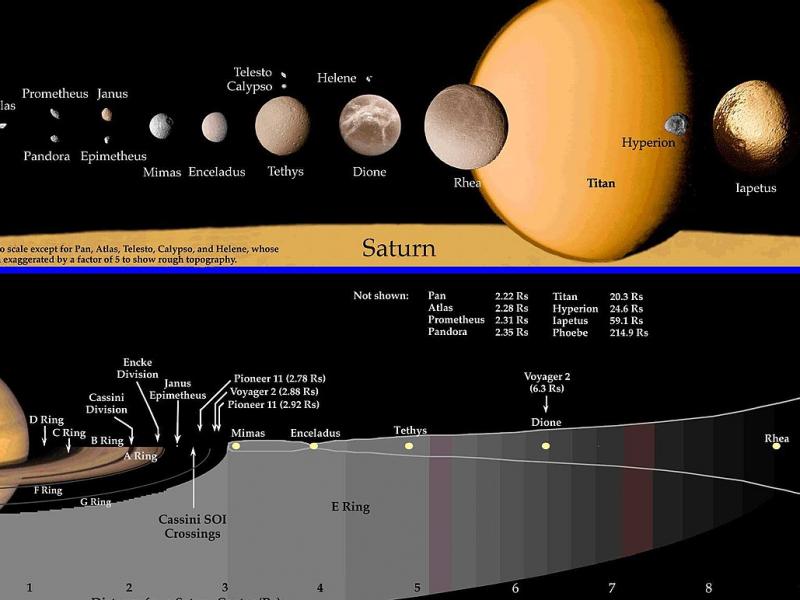 Сколько колец имеет Сатурн? 